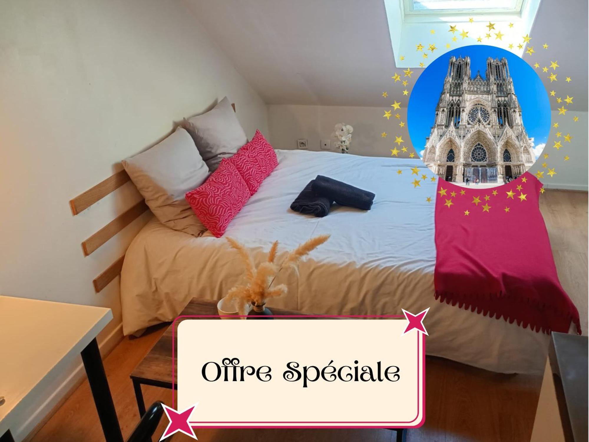 Colbert 541 Hypercentre - Ideal Couple & Pro - Wifi Haut Debit - Gare, Cathedrale, Commerces, Restaurants & Transports En Commun A Moins De 10 Minutes A Pied Reims Exterior foto